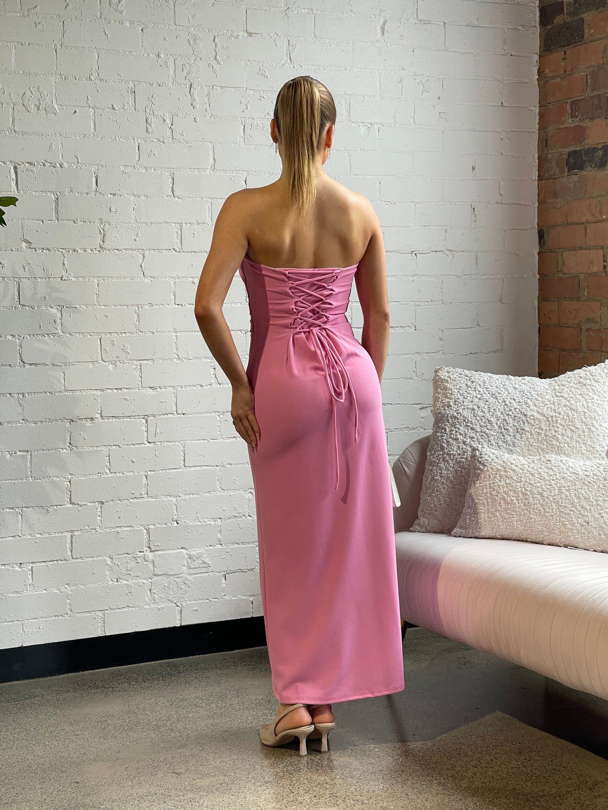 Cristina Maxi Dress Pink - 130484