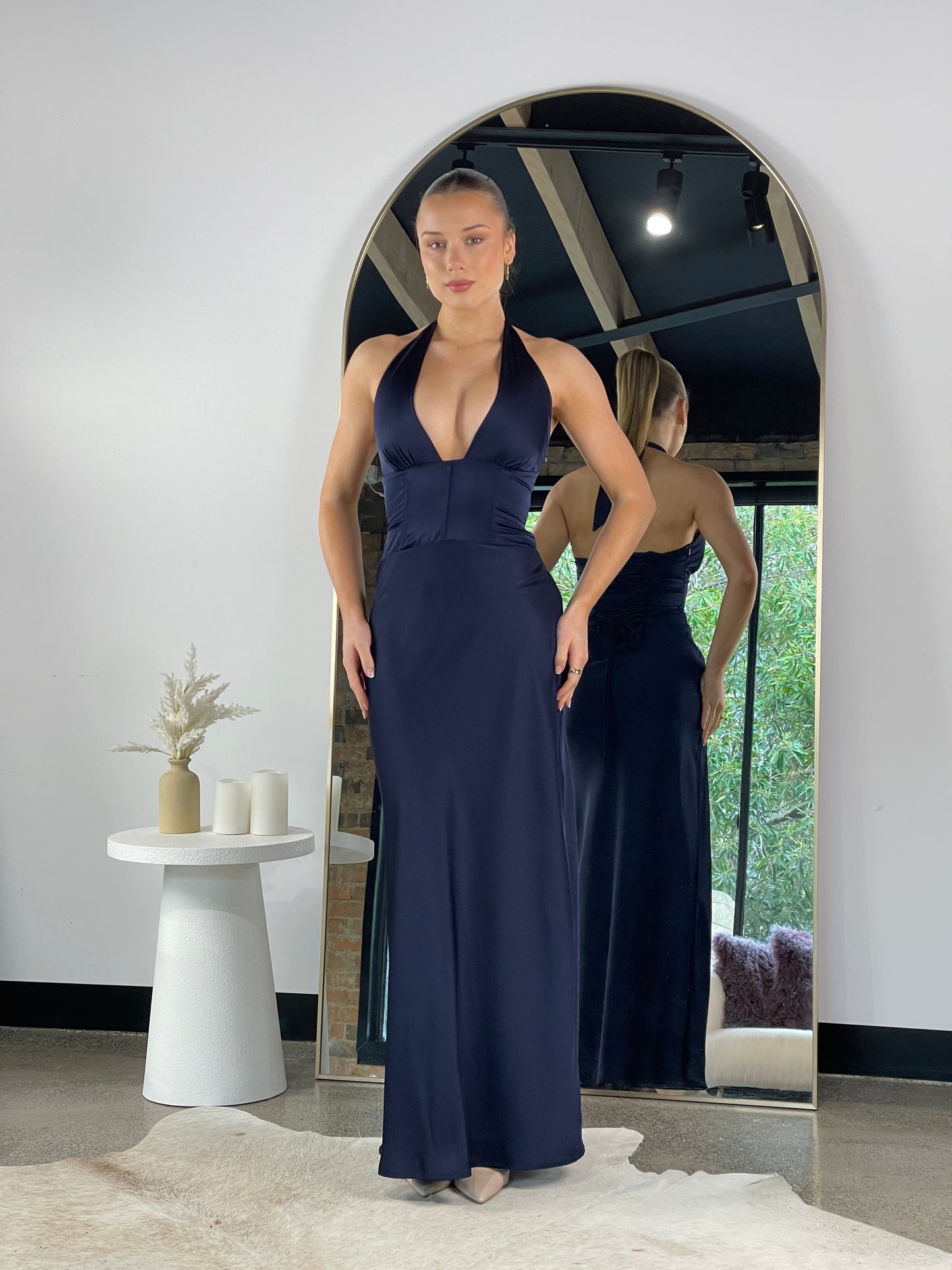 Natalija Maxi Dress Navy - 130995
