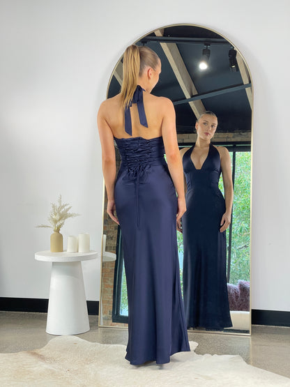 Natalija Maxi Dress Navy - 130995