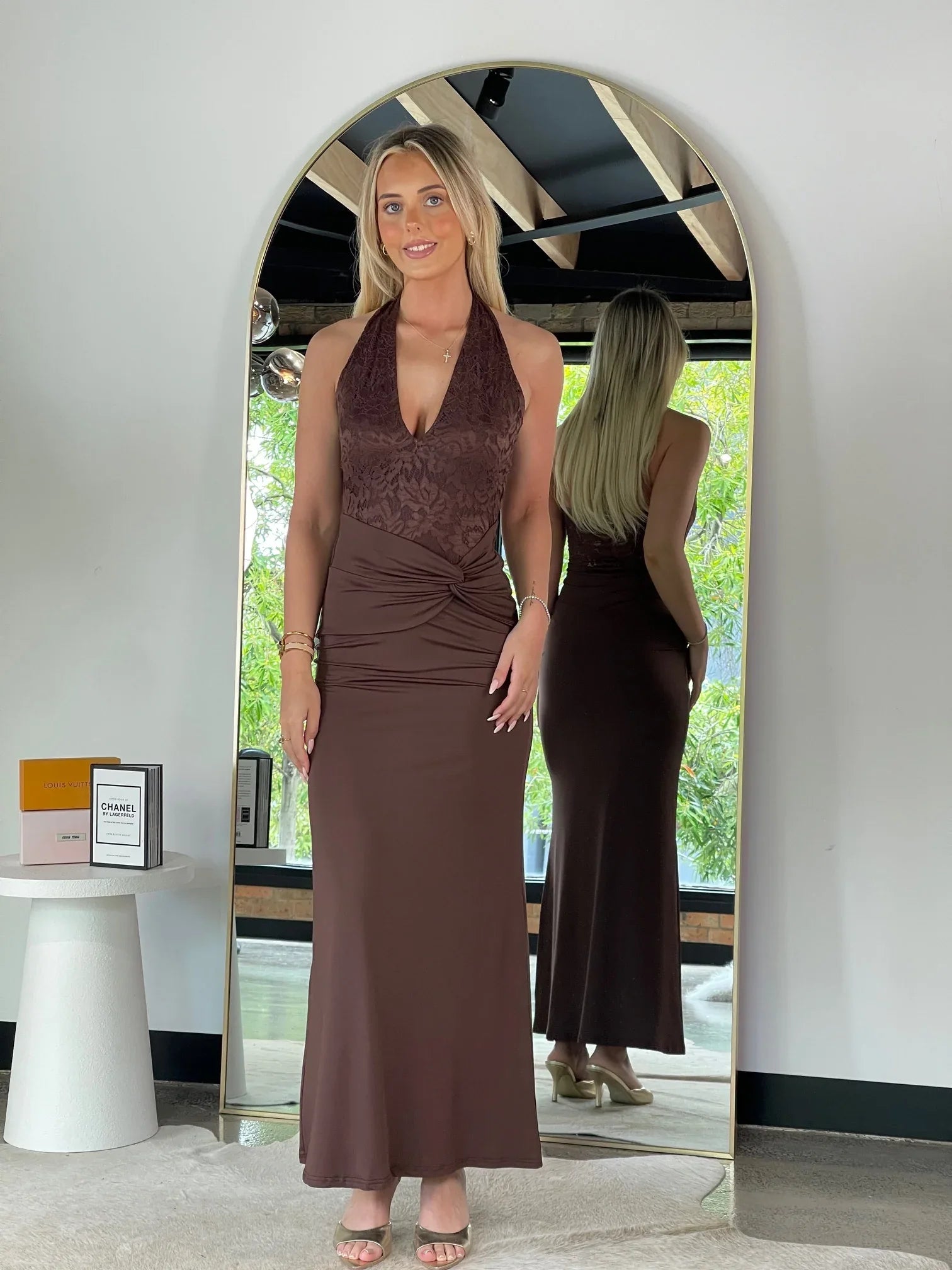 Martina Maxi Dress Brown - 962 - G13