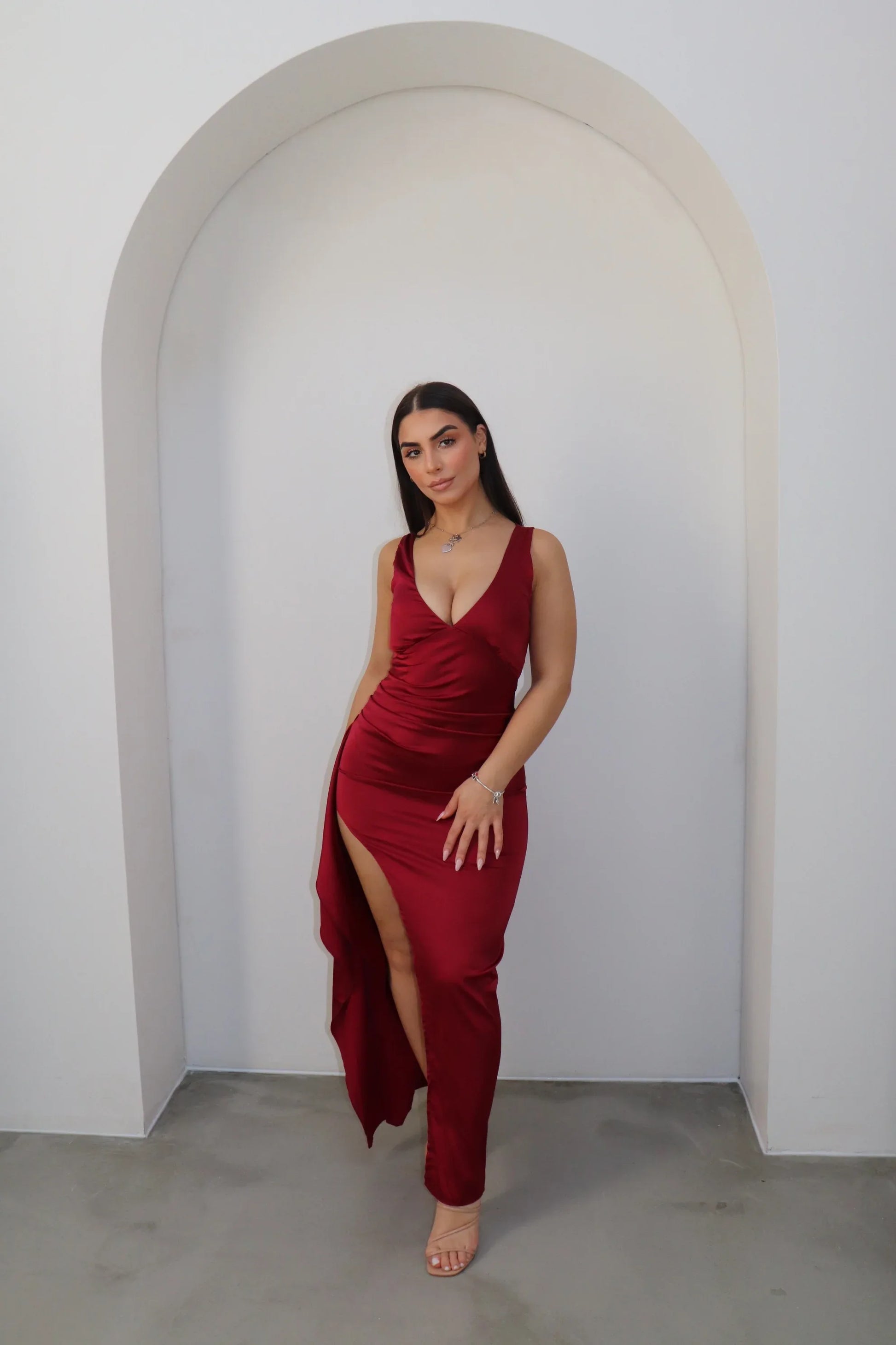 Ruby Maxi Dress - Wine 11967 - G13