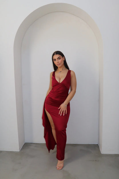 Ruby Maxi Dress - Wine 11967 - G13