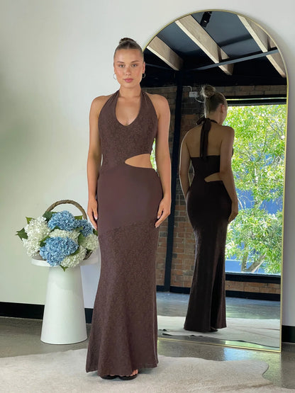 Oriana Maxi Dress Brown - 130441 - G13
