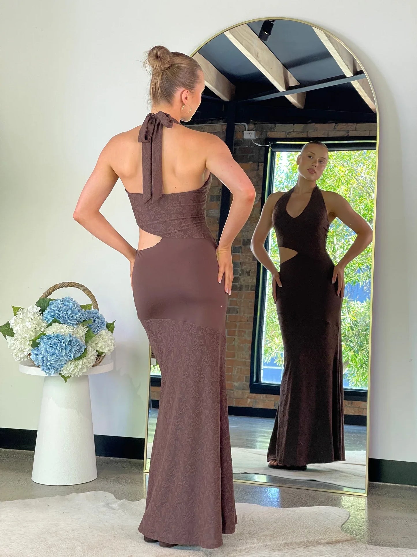 Oriana Maxi Dress Brown - 130441 - G13