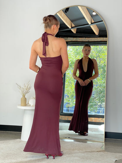 Ariana Maxi Dress Marone - 129479