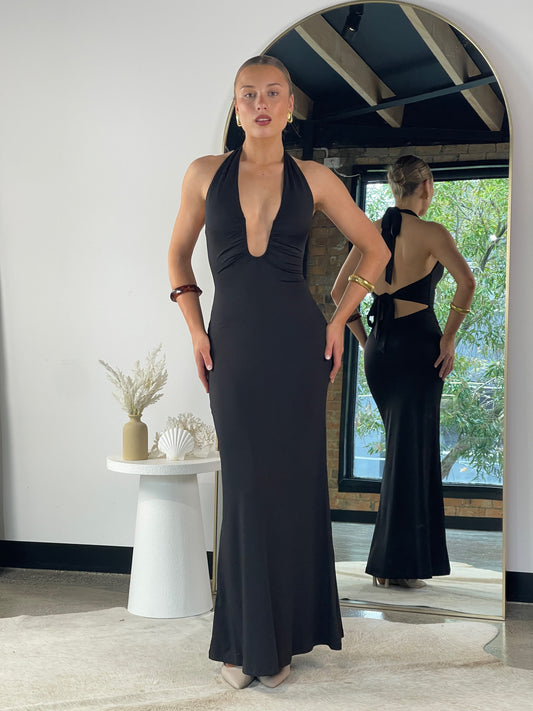 Belle Maxi Dress Black -2335