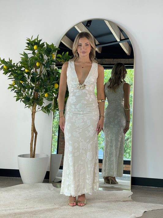 Melina Maxi Dress Beige - 1284