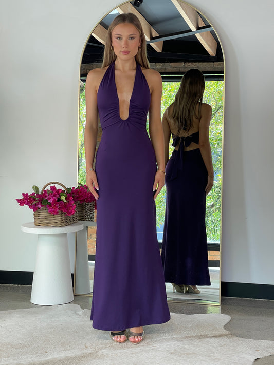 Belle Maxi Dress Purple -2335