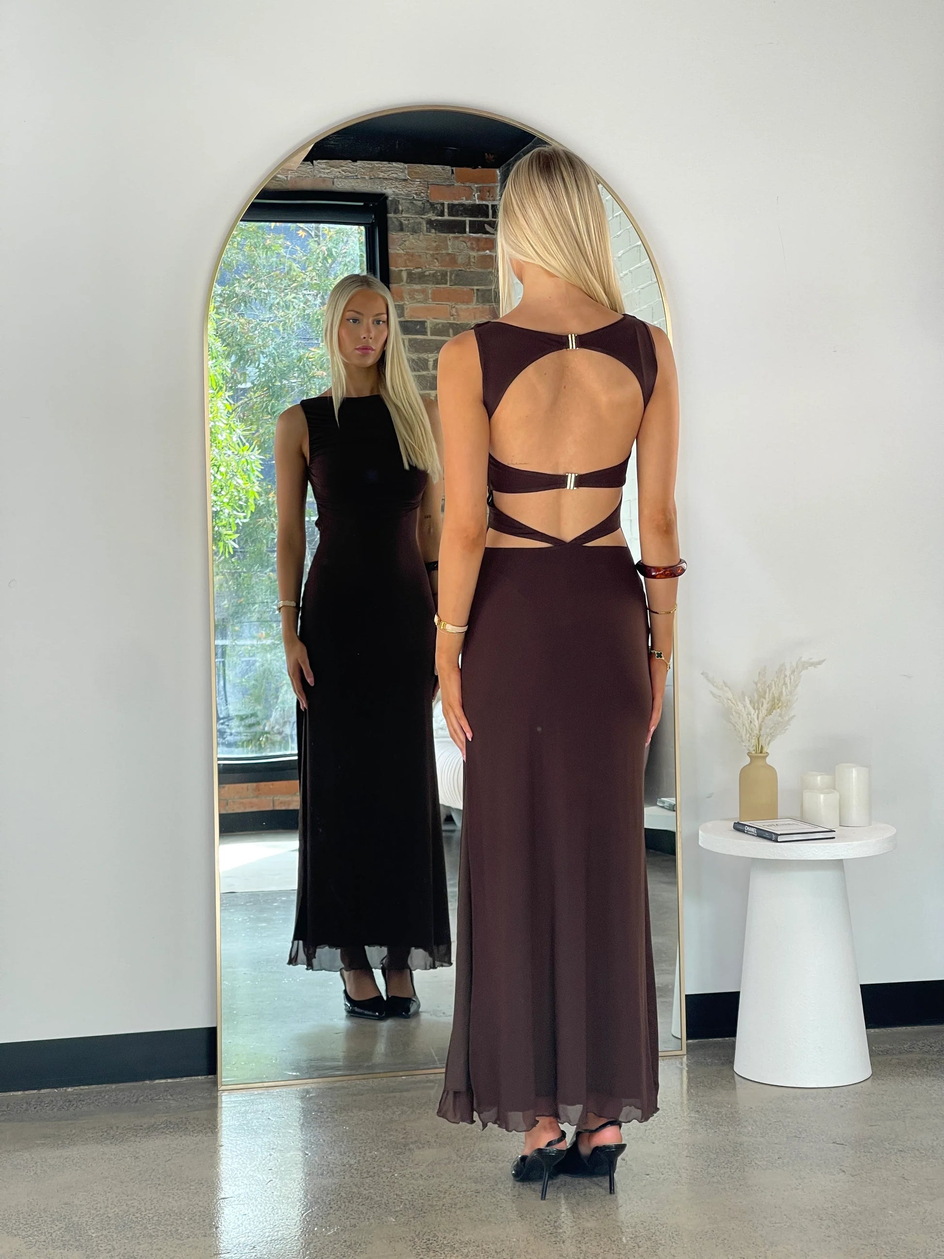 Jordan Maxi Dress Brown - 1394 - G13
