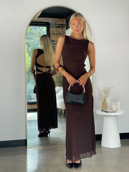 Jordan Maxi Dress Brown - 1394 - G13