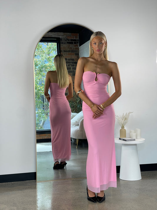 Tara Maxi Dress Pink - 128597