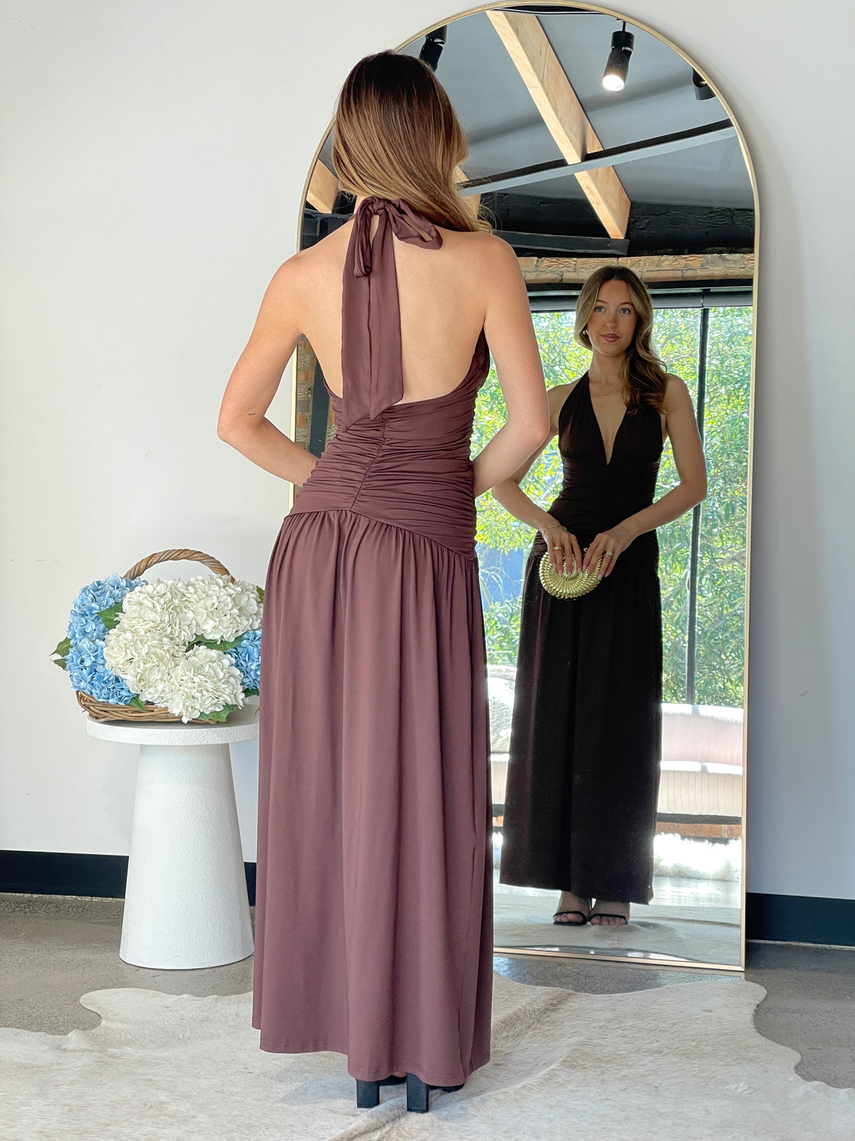 Kyana Maxi Dress Brown - 131213