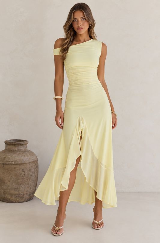 Yasmin Maxi Dress Butter - 64586