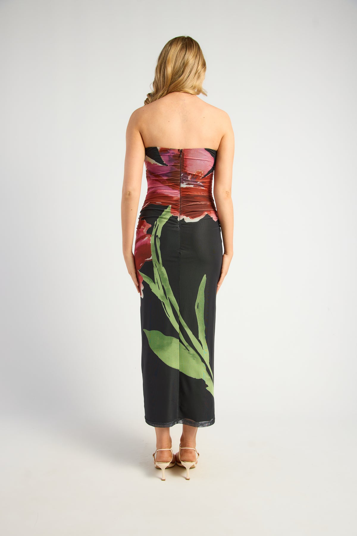 Glenda Floral Dress Black - 1734