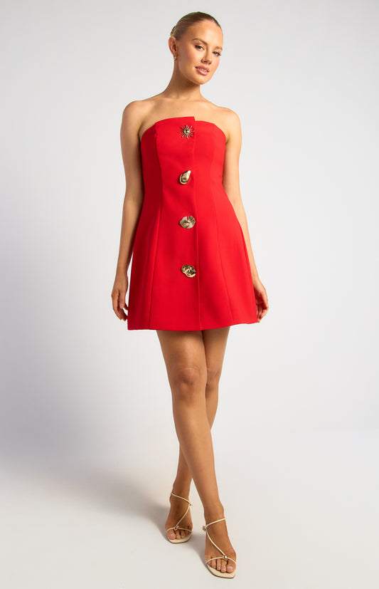 Selena Mini Dress White - 1861