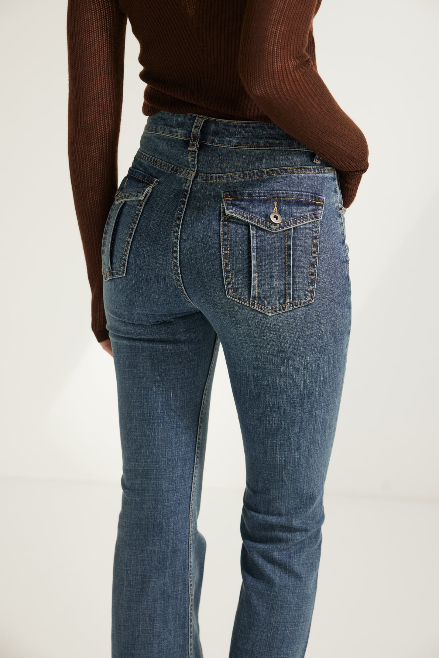 Angela Rolla Fit Flare Denim Jeans - 3622