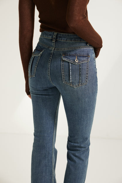 Angela Rolla Fit Flare Denim Jeans - 3622