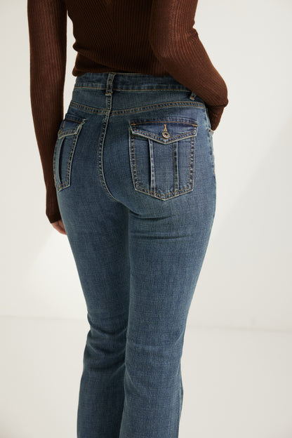 Angela Rolla Fit Flare Denim Jeans - 3622