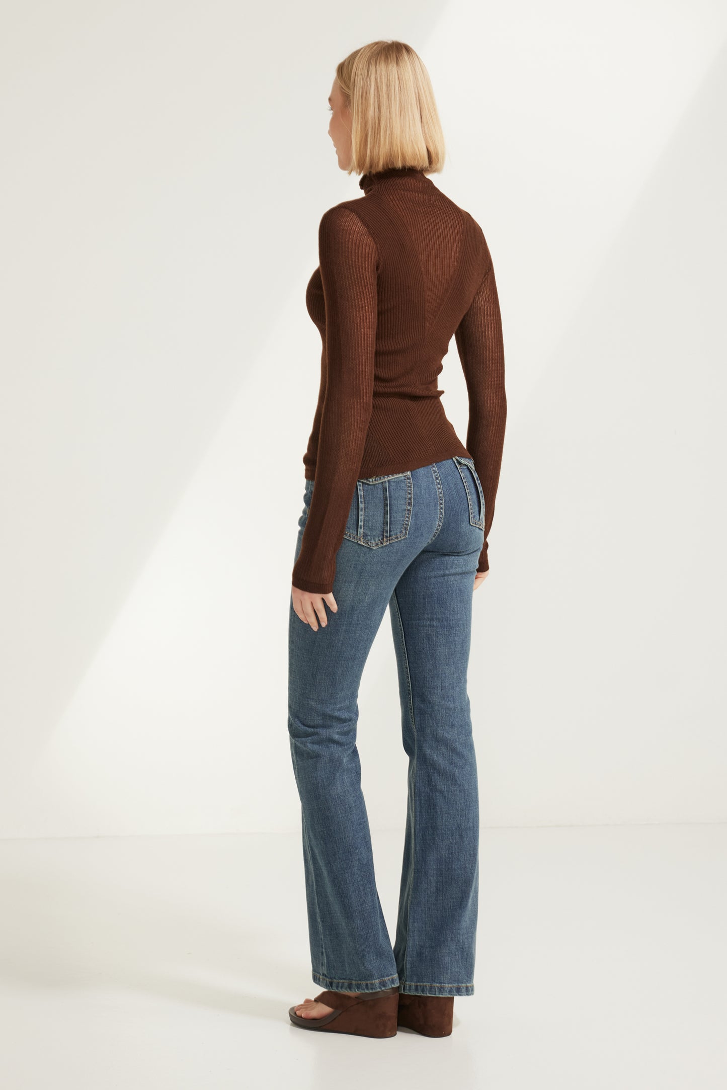 Angela Rolla Fit Flare Denim Jeans - 3622