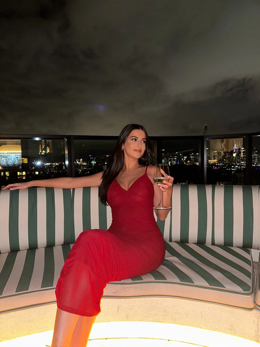 Bonita Maxi Dress - Wine 8239 - G13