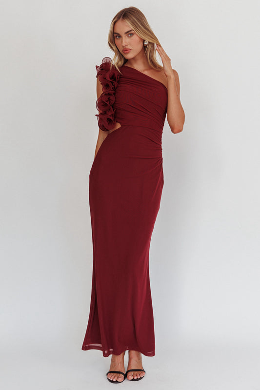 Grace Maxi Dress Wine  - 64502 image 0